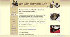 Desktop Screenshot of life-with-siamese-cats.com
